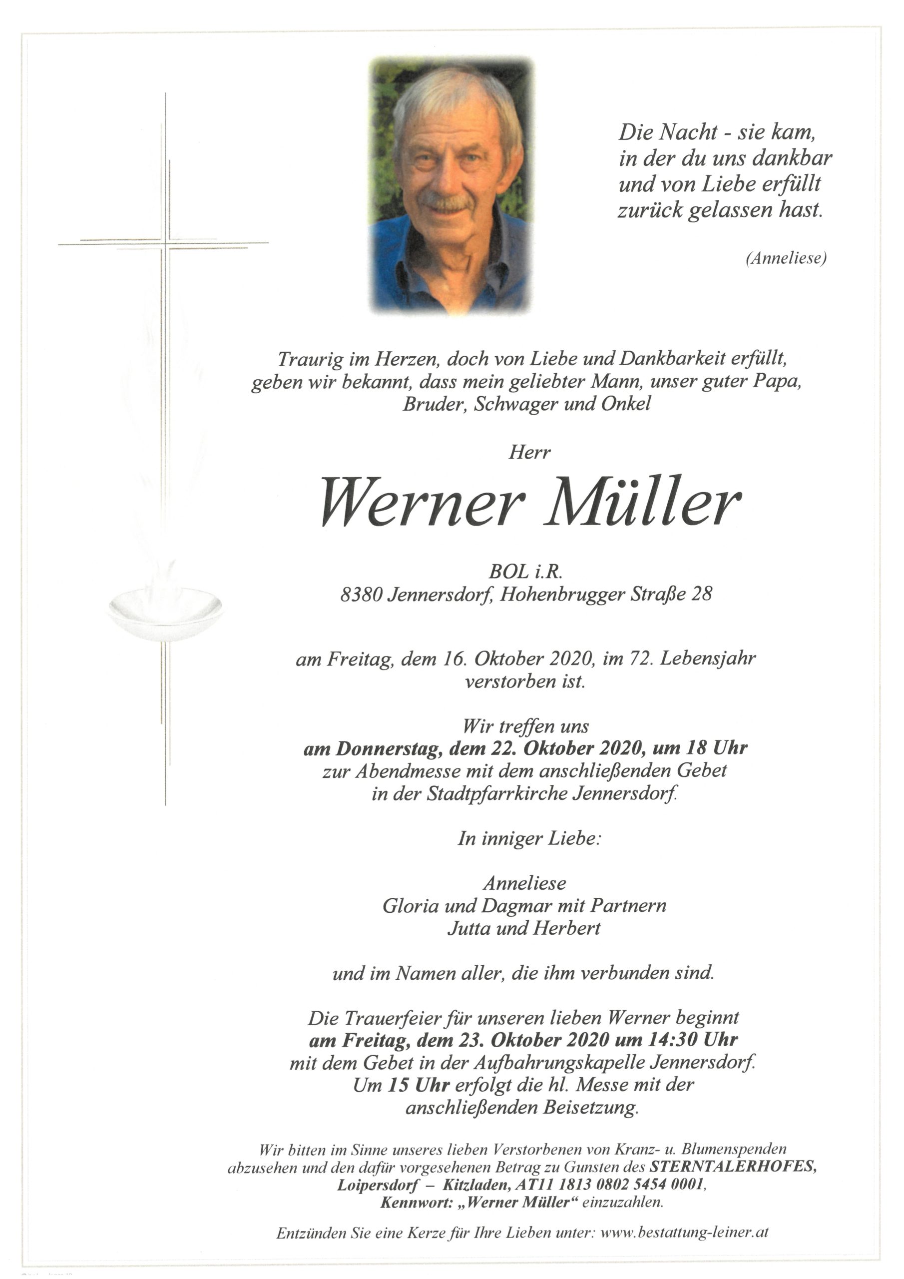 Werner Müller Bestattung Leiner Eu